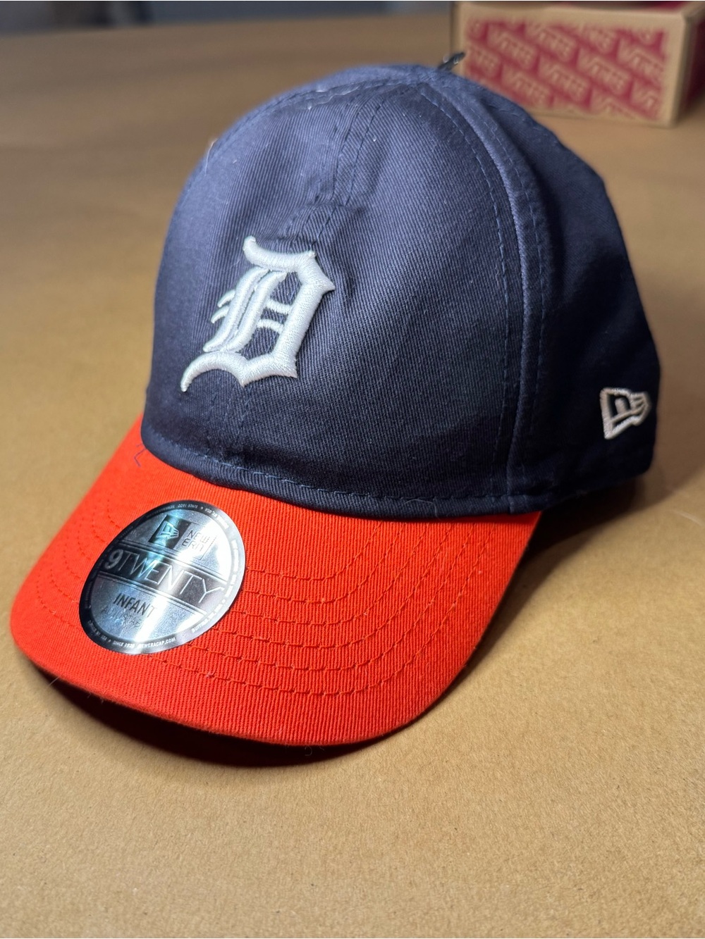 New Era Infant Detroit 'D' Two-Tone Cap - Navy and Red
